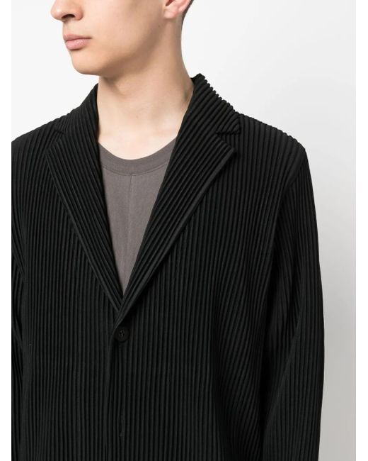 Homme Plissé Issey Miyake Black Tailored Jacket With Logo for men