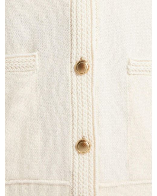 Tom Ford White Button-up Cashmere Cardigan