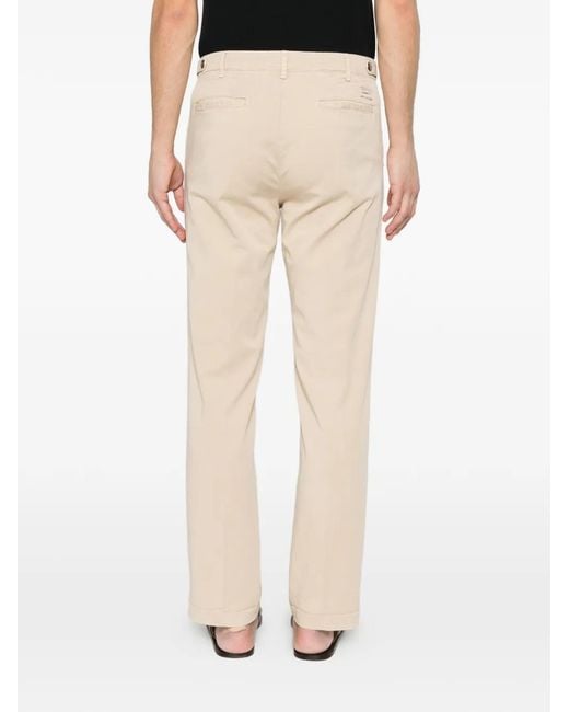 40 Weft Natural Button-Up Trousers for men