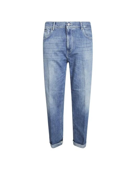 Dondup Blue Ervin Loose-Fit Jeans for men