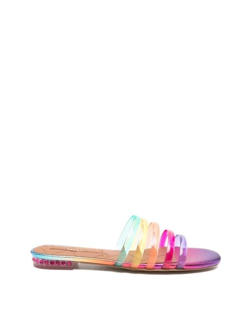 Kurt Geiger Pink Maddison Flat Sandals