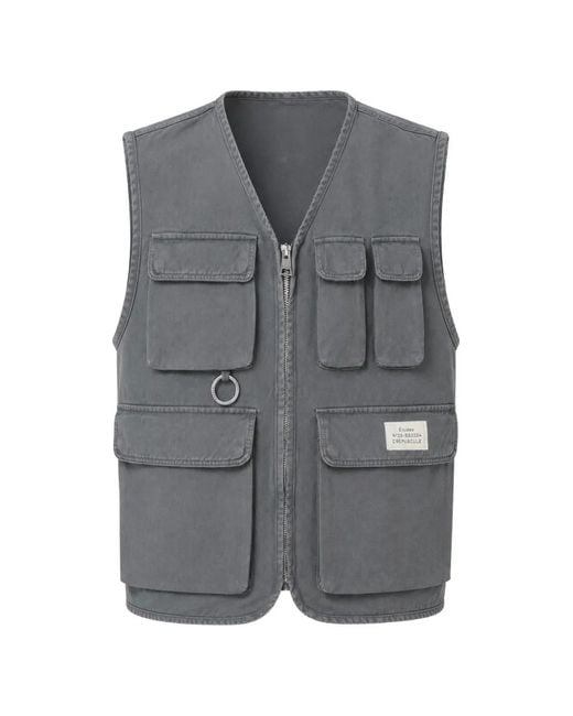 Chaleco Free Con Múltiples Bolsillos Etudes Studio de hombre de color Gray