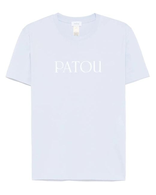 Patou White T-Shirt With Logo Print