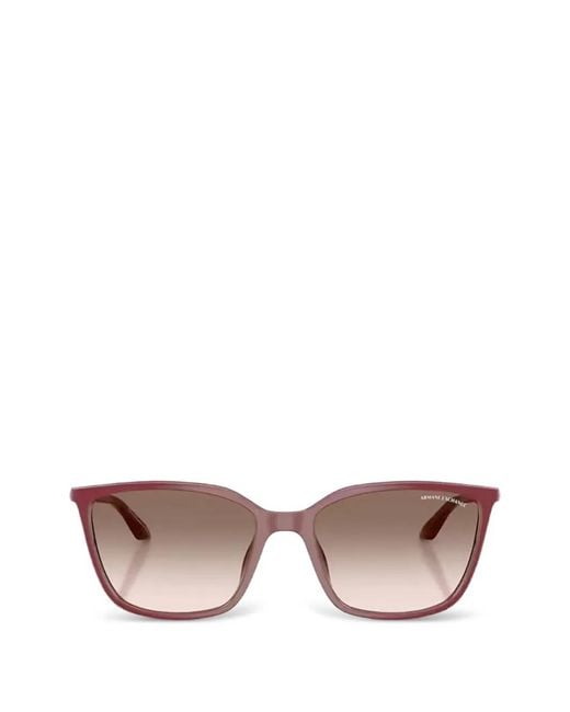 ARMANI EXCHANGE Pink Square-Frame Sunglasses