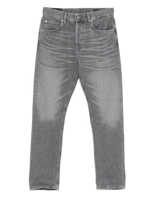 Dondup Gray Logo-Print Jeans for men
