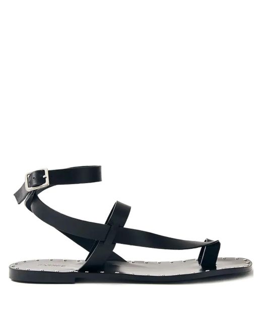 Alohas White Tallula Strappy Flat Sandals