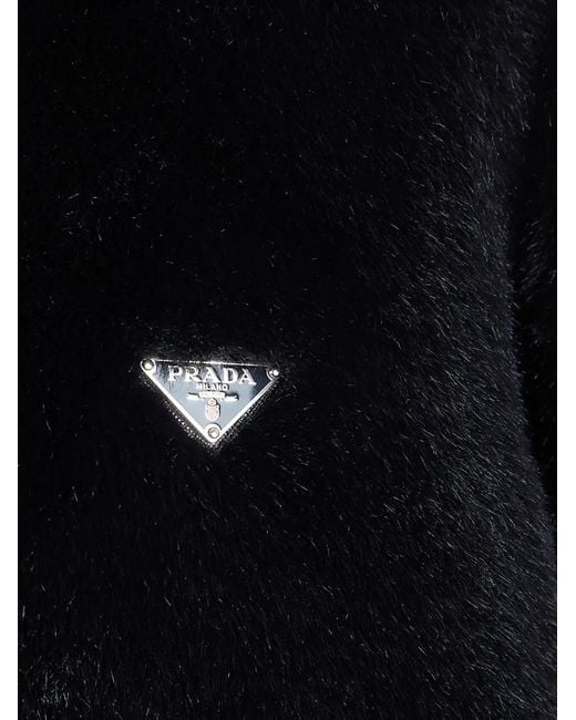 Prada Blue Hooded Reversible Jacket