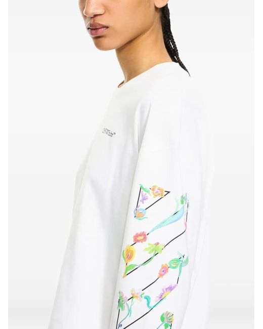 Off-White c/o Virgil Abloh White Glowing Flower T-Shirt