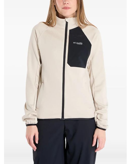 Columbia Natural Triple Canyon Technical Grid Fleece Zip-Up Jacket