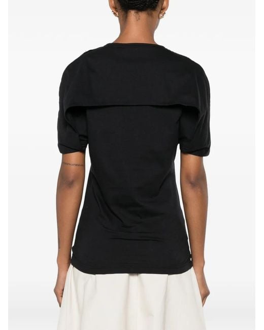 Lanvin Black Embellished T-Shirt