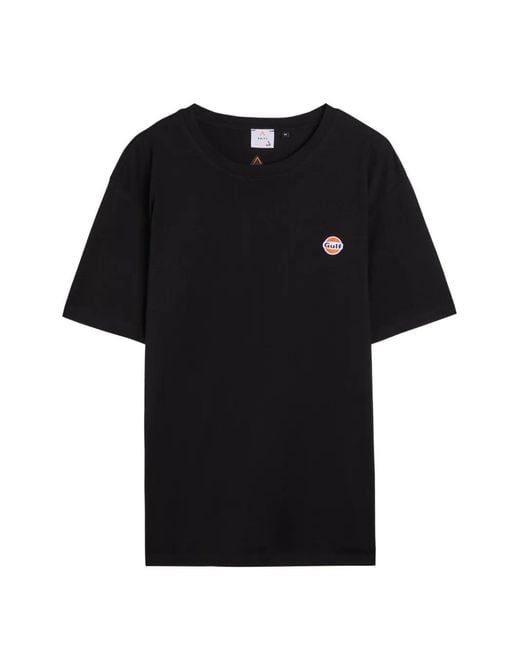 AN-Y1 Black Logo-Embroidered Cotton T-Shirt for men