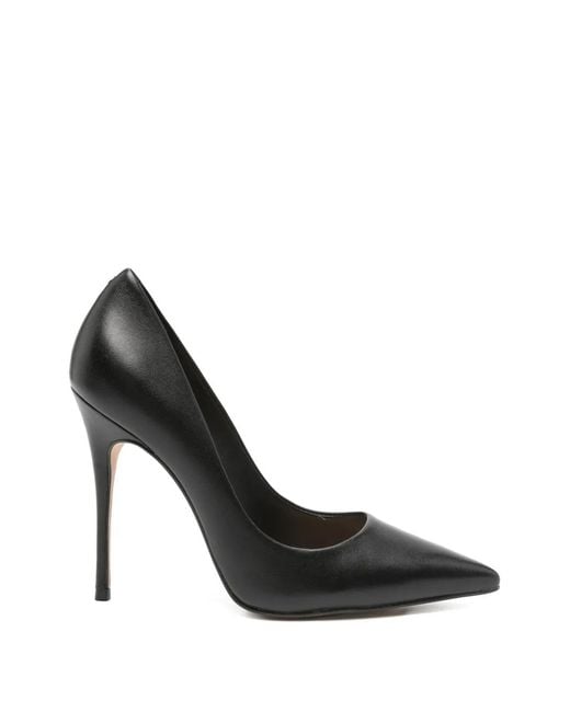Carrano Black Pointed-Toe Heeled Pumps