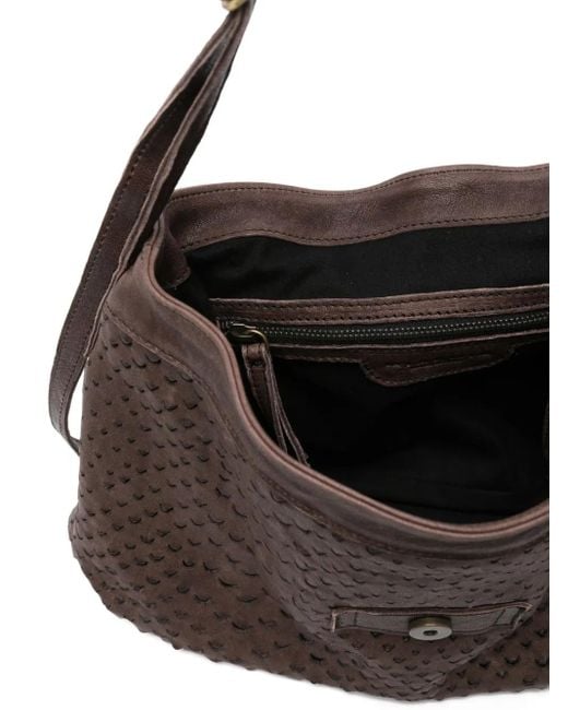 Sac À Bandoulière En Cuir Perforé Mialuis en coloris Brown