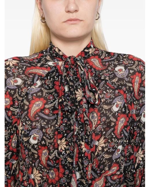 Rixo Uma Valverde Blouse in het Brown
