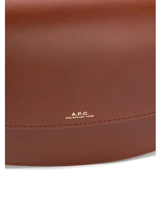 A.P.C. Brown Geneve Crossbody Bag