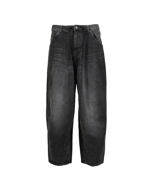 Needles Black Faded Panelled Jeans for men