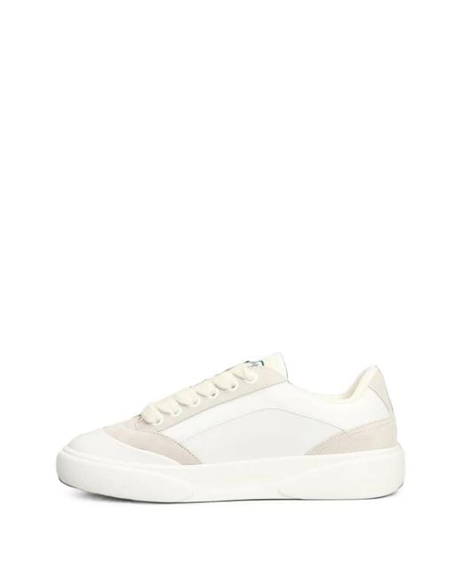Casablanca White Del Mar Calf Leather Sneakers for men