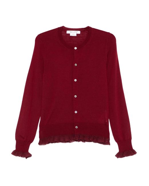 Comme des Garçons Red Cashmere Cardigan