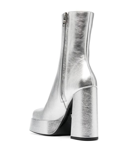 Versace Aevitas 170Mm Metallic-Effect Boots