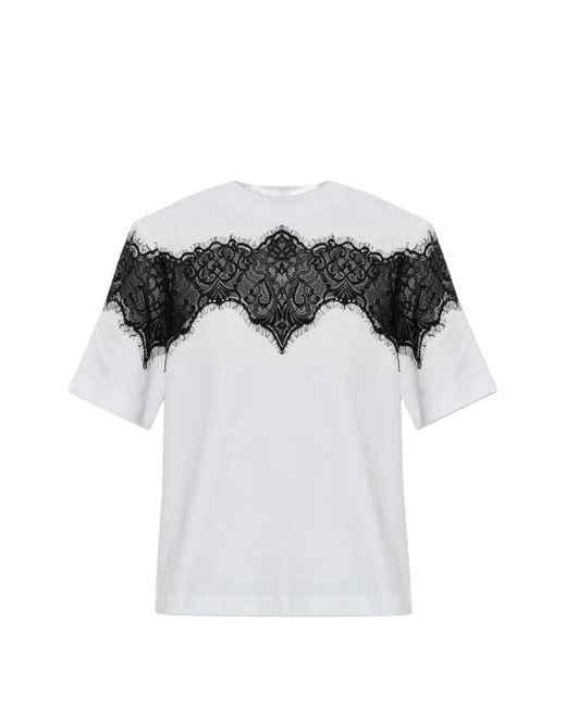 AllSaints White Lisa Lace Amelie T-Shirt