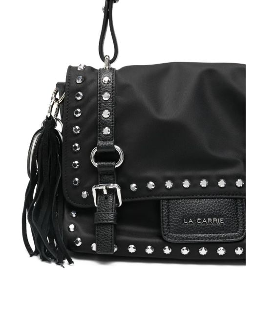 La Carrie Athena Schoudertas Met Kwastje En Studs in het Black