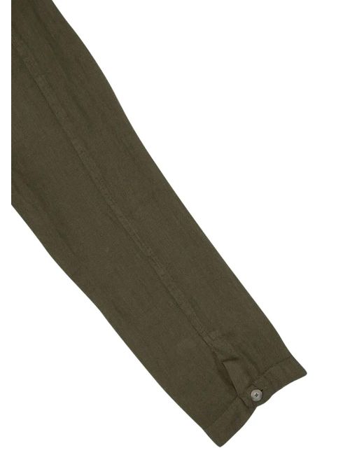 120% Lino Hemd aus Leinen in Green für Herren