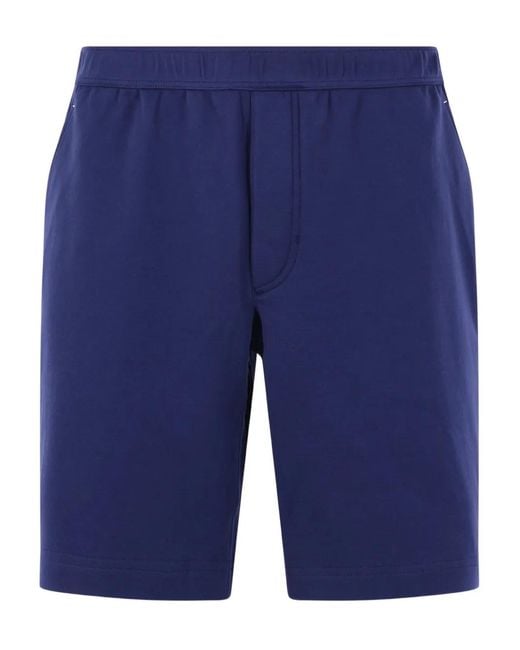 Brunello Cucinelli Blue Panelled Shorts for men
