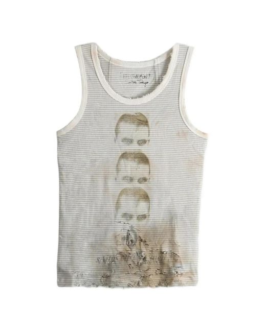 Top A Rayas SAITOS de hombre de color White