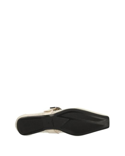 Ballerine Delia Con Fibbia di Vagabond in White