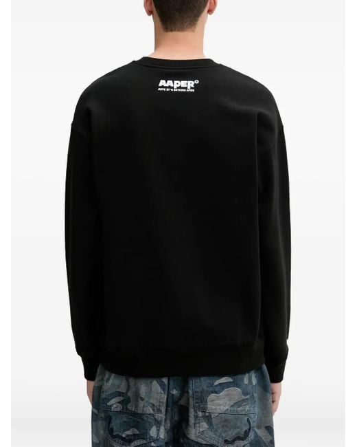 Aape By A Bathing Ape Sweater Met Apenkop in het Black voor heren