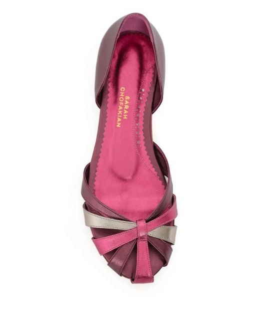 Sarah Chofakian Red Alquimia Ballerinas