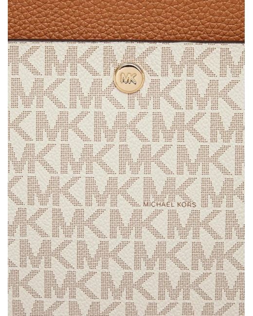 MICHAEL Michael Kors White Monogram Tote Bag