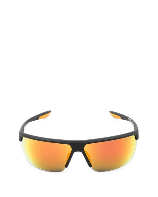 Nike Black Tempest Mirrored Wraparound Sunglasses for men