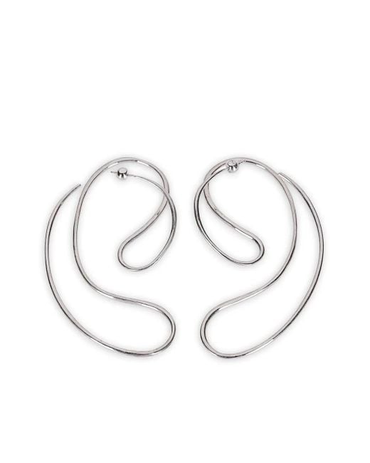 Panconesi Continua Large Earrings White