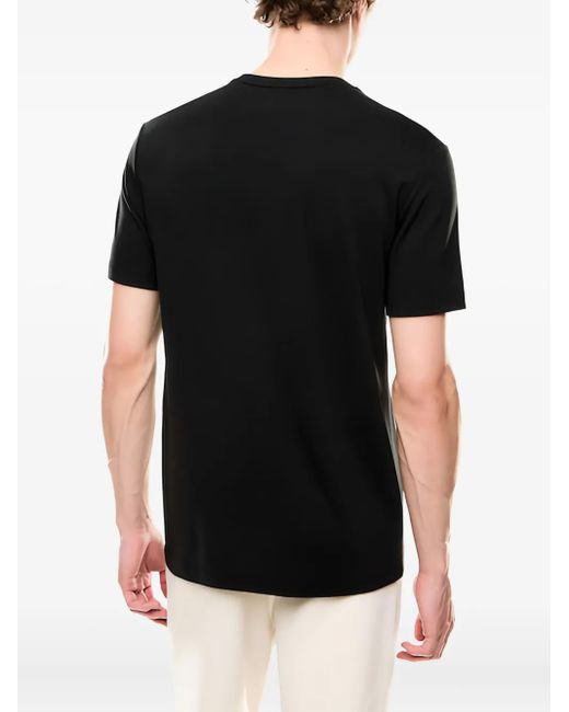 EA7 Black Logo-Print T-Shirt for men