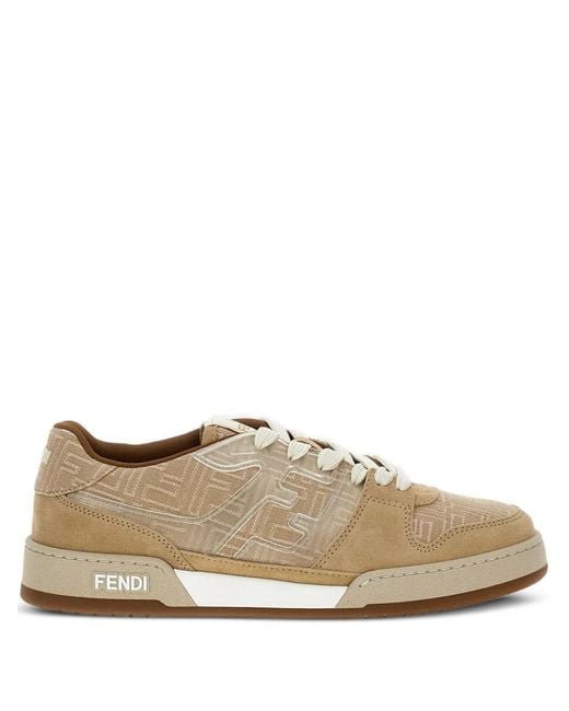 Fendi Natural Match Ff Monogram Sneakers for men