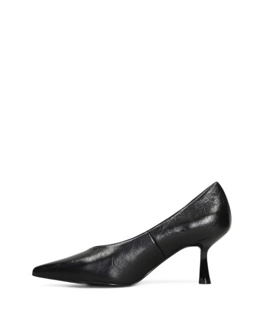 Bibi Lou Black Pointed-Toe Heeled Pumps