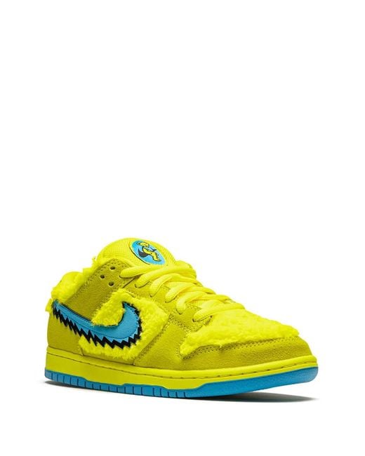 Nike Yellow Sb Dunk Low "Grateful Dead
