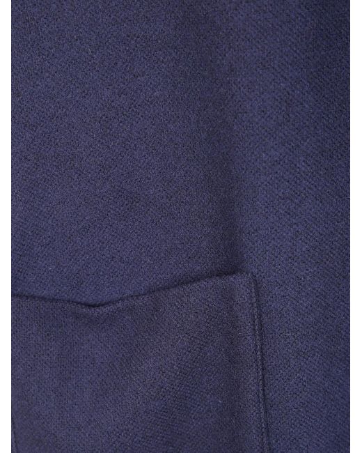 Daniela Gregis Blue Patch-Pocket Wool Jacket