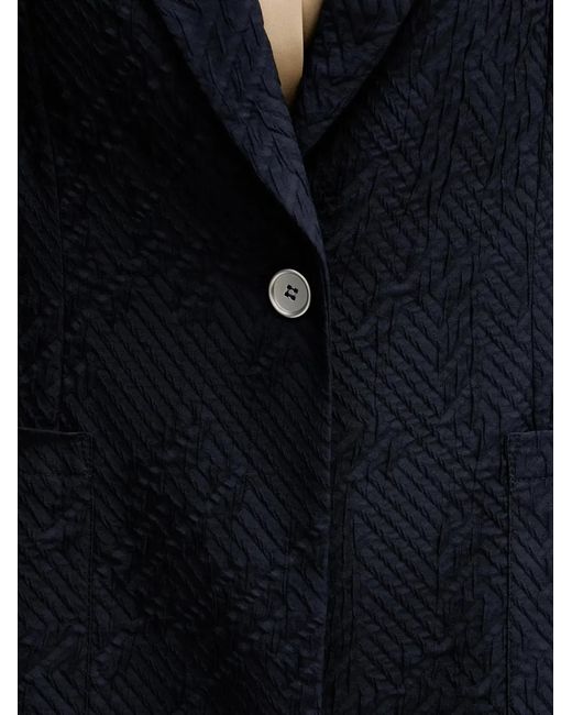 Joseph Ribkoff Black Textured Single-Breasted Blazer