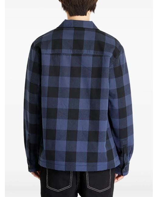 Dickies Blue Check-Print Shirt for men