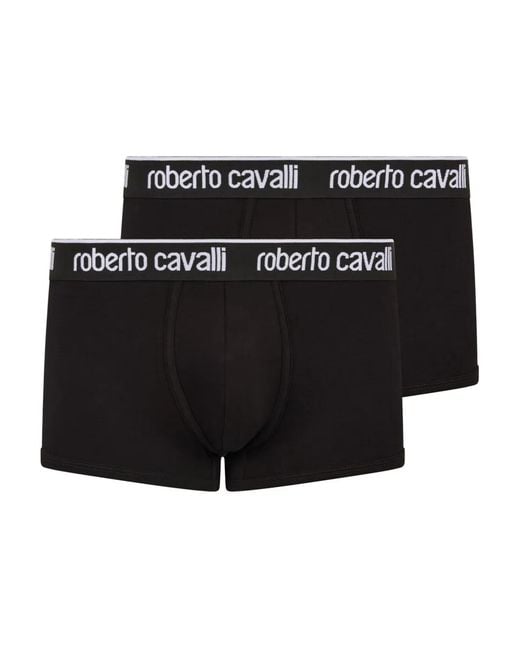 Roberto Cavalli Black Logo-Waistband Boxers (Set Of Two) for men