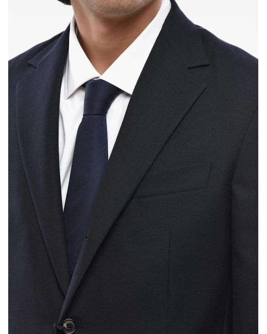 Corneliani Blue Circle Single-Breasted Blazer for men