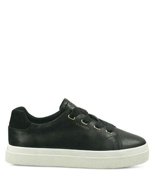 Zapatillas de piel con plataforma Gant de color Black