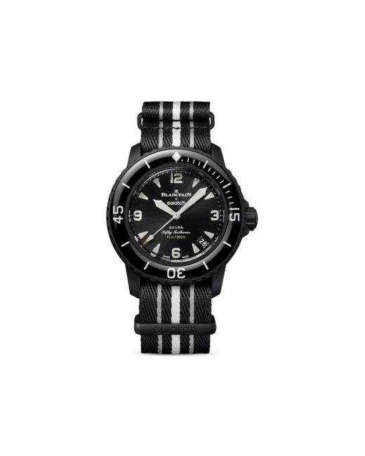 Blancpain Black X Swatch Ocean Of Storms 42.3mm Watch for men