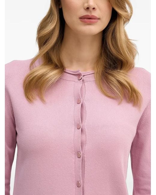 Sisley Pink Buttoned Cardigan