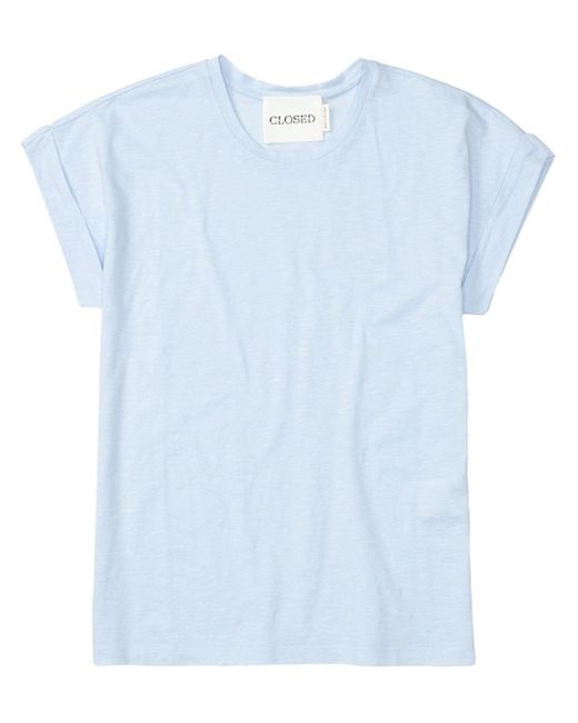 Closed Blue Easy T-Shirt aus Baumwolle
