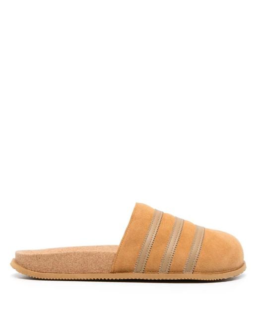 Adidas Brown Adimule Lea Mules for men