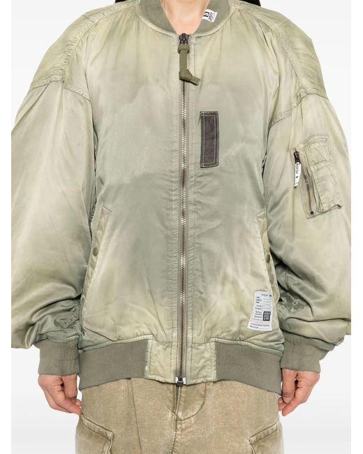 Maison Mihara Yasuhiro Green Aged Flight Jacket for men