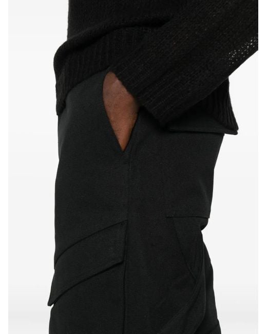 Pantalones rectos con detalles de bolsillos HELIOT EMIL de color Black